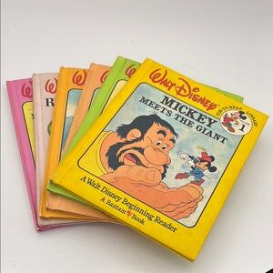 6 Walt Disney Fun-To-Read Beginning‎ Reader Bantam Books